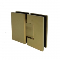 Hinge X1U G/G 180deg Square, Brushed Brass/Gold