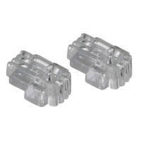 Clips 6mm Clear Plastic (pack 100)