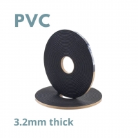 Tape S/S PVC 3.2mm Thick x 23Mtr Length, Black