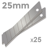 Blades 25mm Snap-Off (Pack 25)
